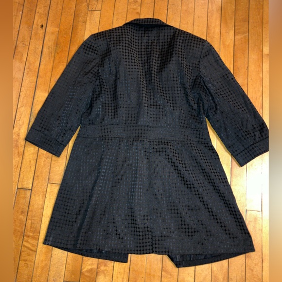 Polkadotted cropped sleeve blazer type jacket - Picture 2 of 8